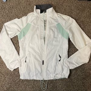 Brooks White and Mint Jacket
